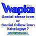 Wapka me social share icon or social follow icon code kaise add kare.