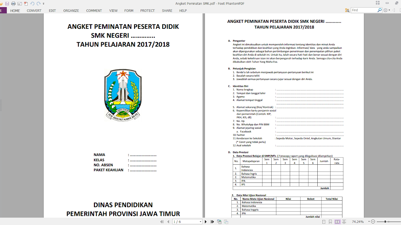 Update Angket Peminatan Untuk Siswa Smk Bimbingan Konseling