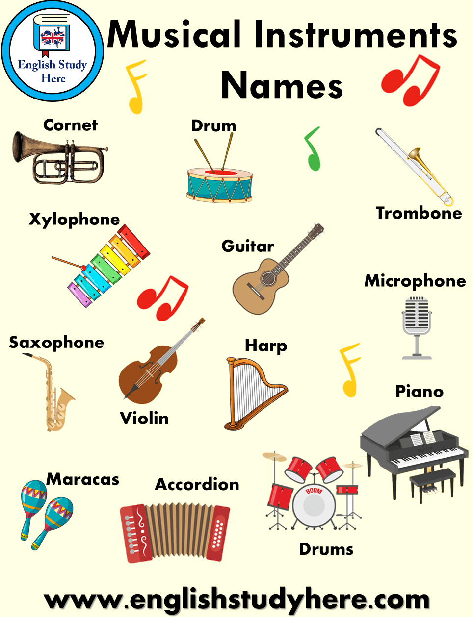 Игра язык музыки. Музыкальные инструменты на английском. Музыкальные инструменты на английском для детей. Музыкальные инструменты на анг. Название музыкальных инструментов на англ.