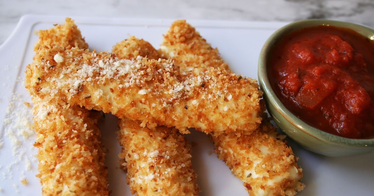 Baked Mozzarella Sticks Batter in the Bowl