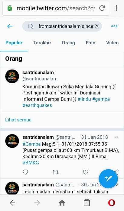 Cara Melihat Mencari Tweet Lama Di Android Santri Dan Alam