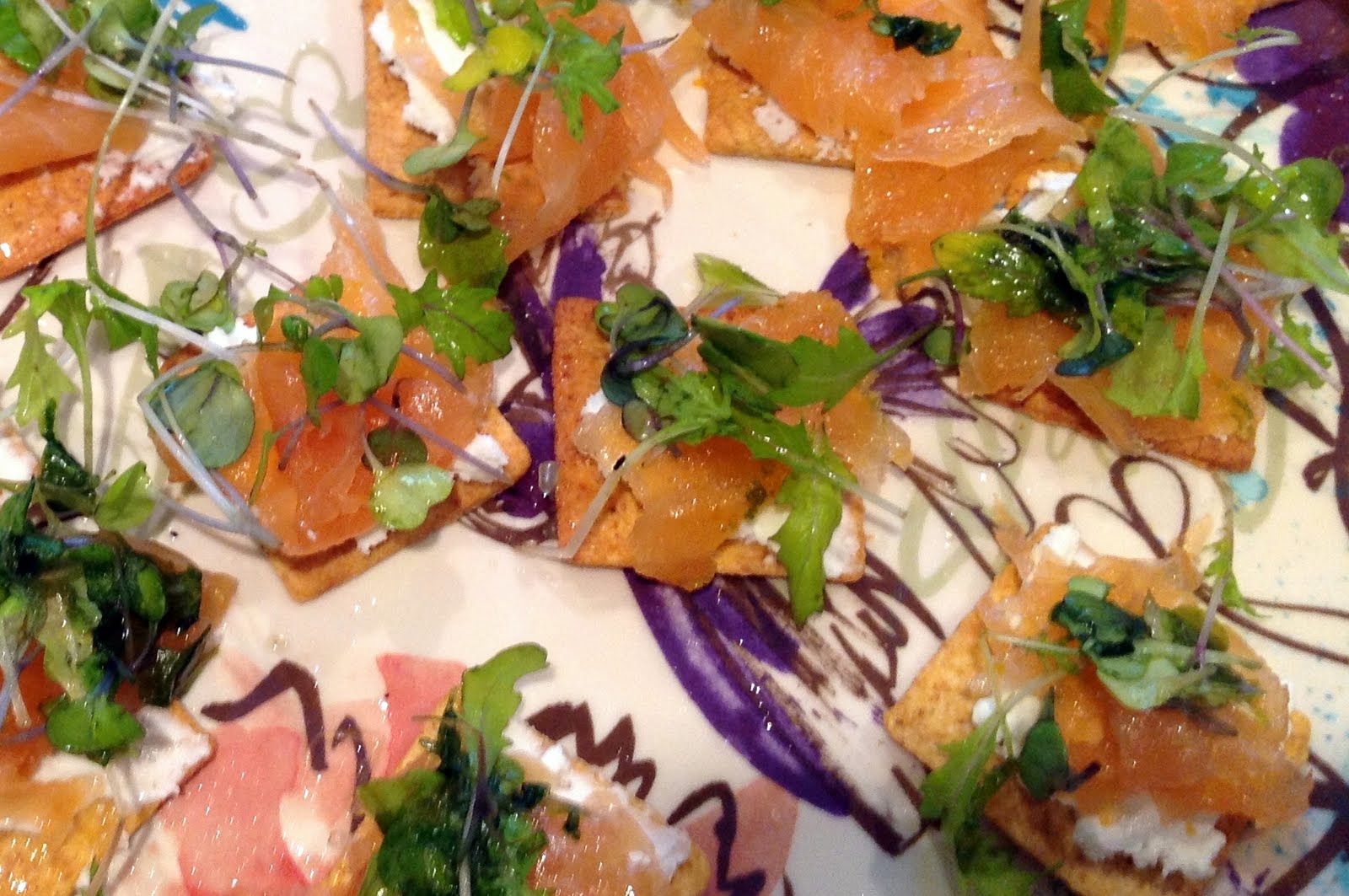 Smoked salmon hors d'oeuvres