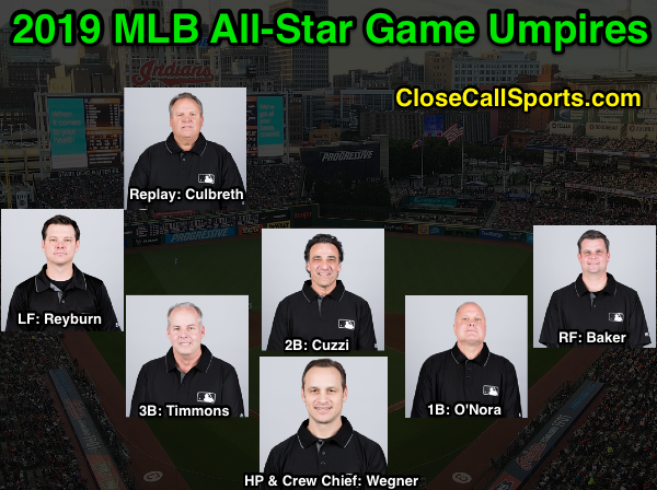 Close Call Sports & Umpire Ejection Fantasy League: 2019 MLB All