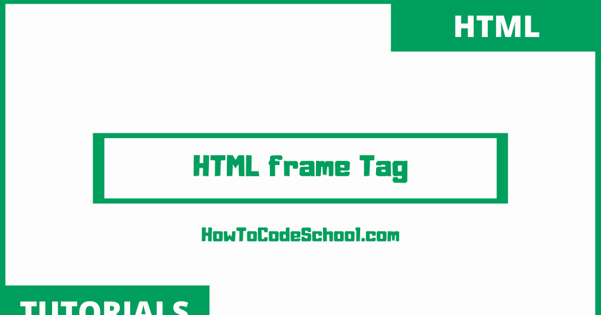 HTML frame Tag