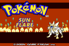 Pokemon Sun Flare Cover Title