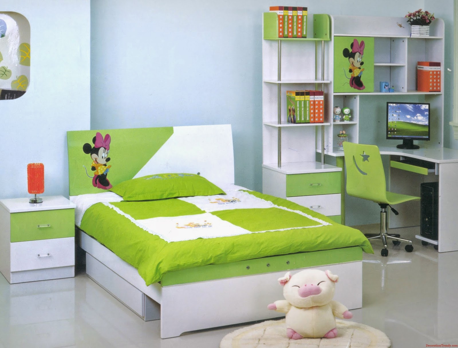 50 Desain  Kamar  Tidur  Anak Perempuan Minimalis  Warna Hijau 