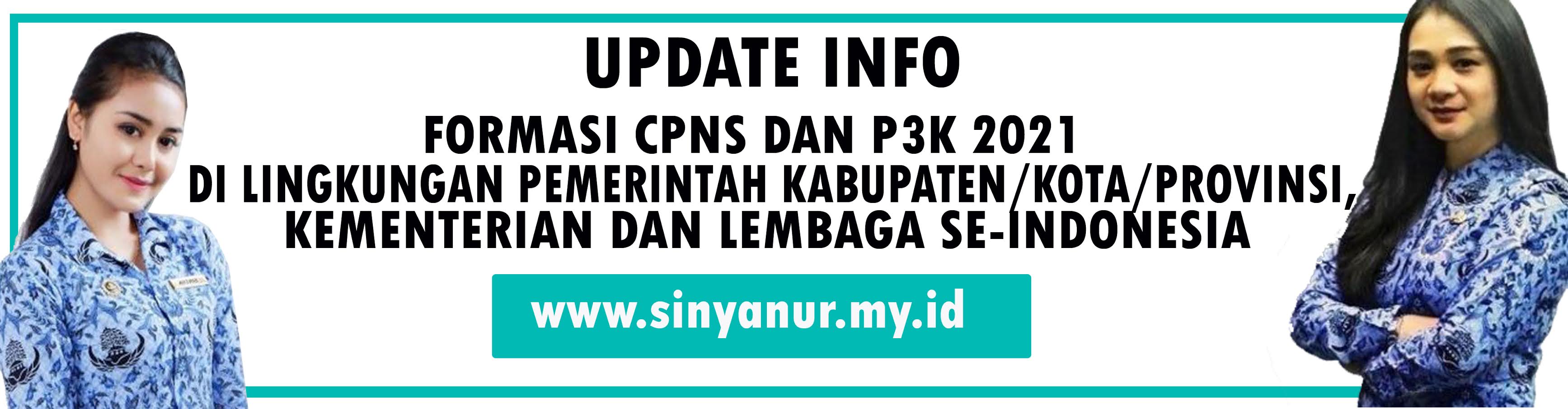 Update Daftar Formasi Cpns Dan Pppk 2021 Di Lingkungan Pemerintah Kabupaten Kota Dan Provinsi Lembaga Dan Kementerian Se Indoneisa Www Sinyanur My Id