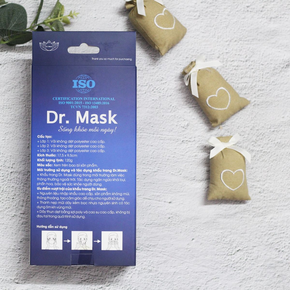 KHẨU TRANG Y TẾ (3 LỚP, HỘP 30 CÁI) - 100 HỘP/THÙNG - DR.MASK