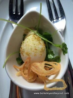 Quail Egg Mayonnaise at The Cavalier restaurant in San Francisco