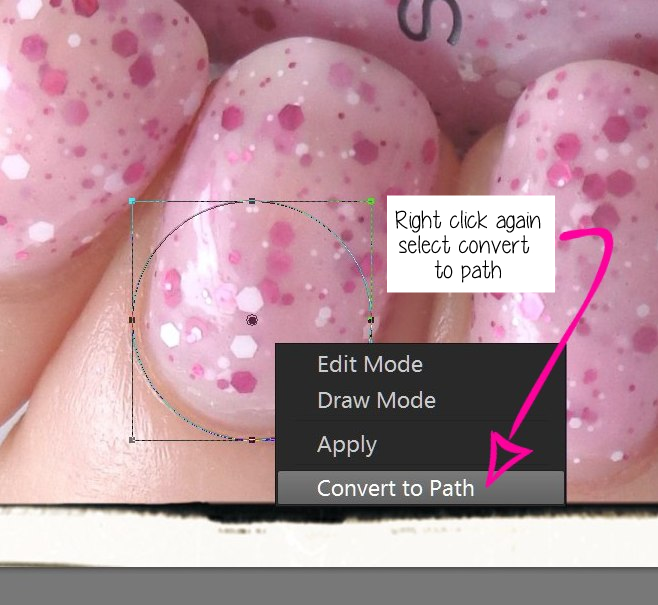 Tunay Na Mahal Creating Curved Watermarks for Nail Polish Photos w