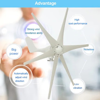 Blade+Controller Wind Turbines Horizontal Home Wind Generator