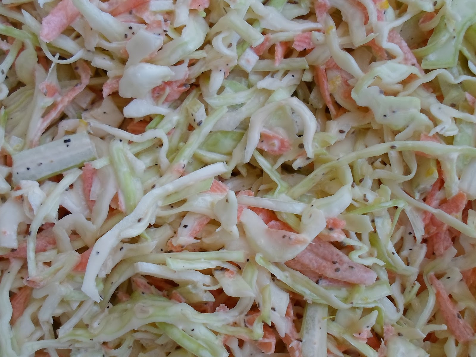 Happier Than A Pig In Mud Amish Coleslaw with Celery, Horseradish and