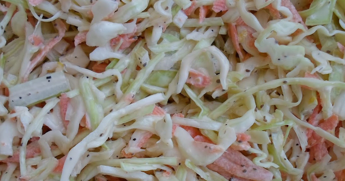 Happier Than A Pig In Mud Amish Coleslaw with Celery, Horseradish and LemonDiabetic Friendly