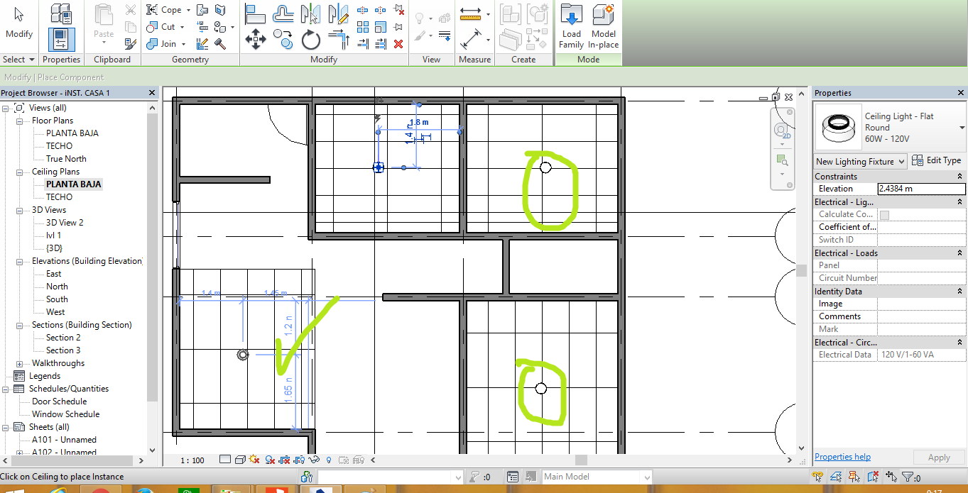 CÓMO HACER PLAFONES, CIELOS O FALSOS TECHOS EN REVIT CON LUMINARIA