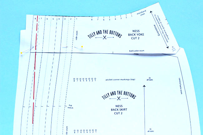 Fitting the Ness skirt sewing pattern - Tilly and the Buttons