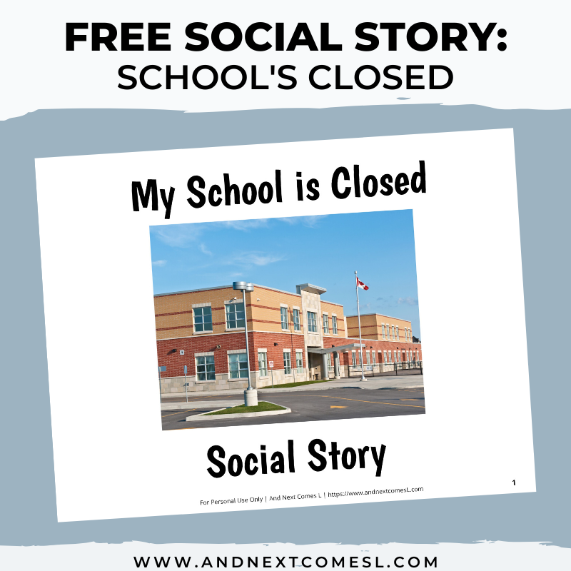 Free Printable Social Story About School Closures English Spanish Free Printable Social Story About School Closures English Spanish