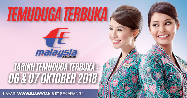 jawatan kosong Malaysia Airlines Berhad (MAB) 2018