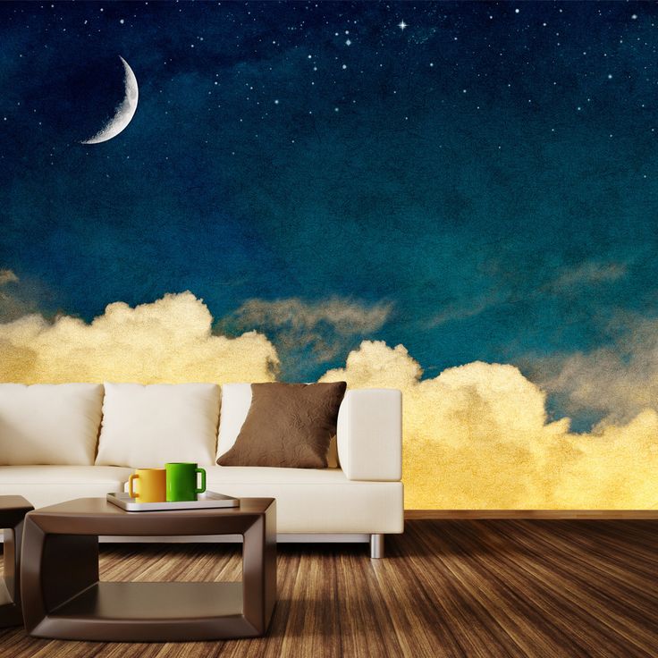 Glow in the dark wallpaper for walls, glowing wall murals