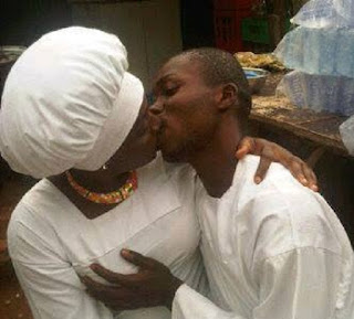 Pastor and church member caught in love posture