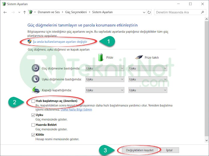 Windows 11 Hızlı Başlatma Nasıl Kapatılır veya Açılır?