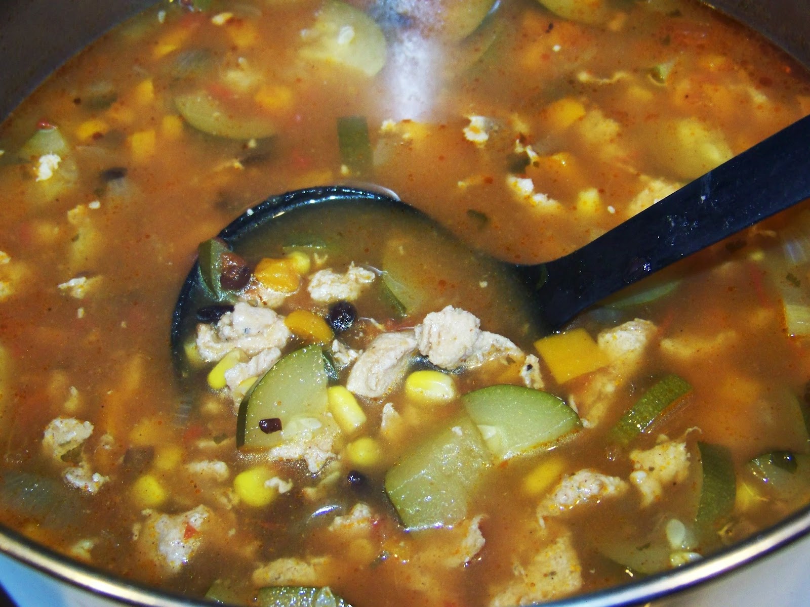 Mexican Chicken, Corn, and Black Bean Soup