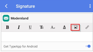 Cara Pasang Signature Gambar Di Email Hp Android Dengan TypeApp