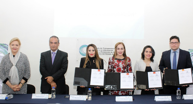 El ITAIPUE, IVAI, IMAIP e IDAIP, firman convenio de colaboración