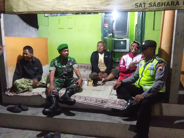 Patroli Cipta Kondisi Kamtibmas Koramil dan Polsek Sragen