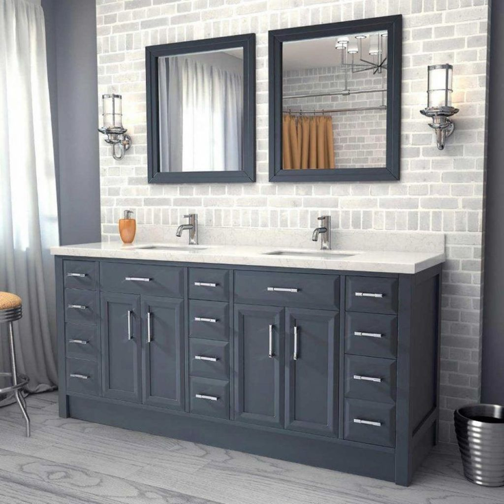 30+ Beautiful Cabinet Remodel Ideas For Bathroom ~ cameretta001