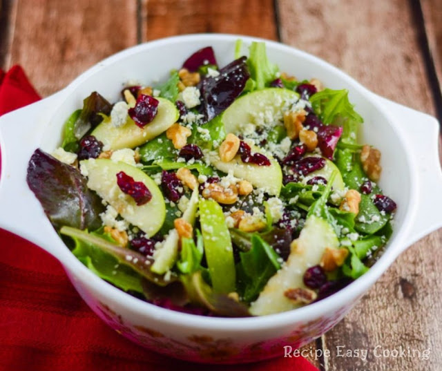 Apple Walnut Cranberry Salad