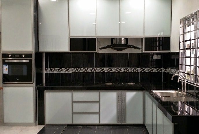 50 kabinet dapur  minimalis  dari kayu aluminium modern  