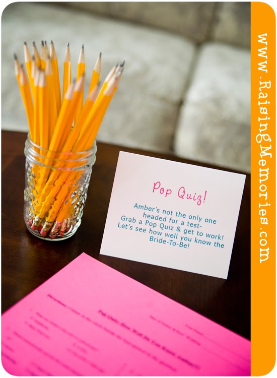 Bridal Shower Games for High School Theme