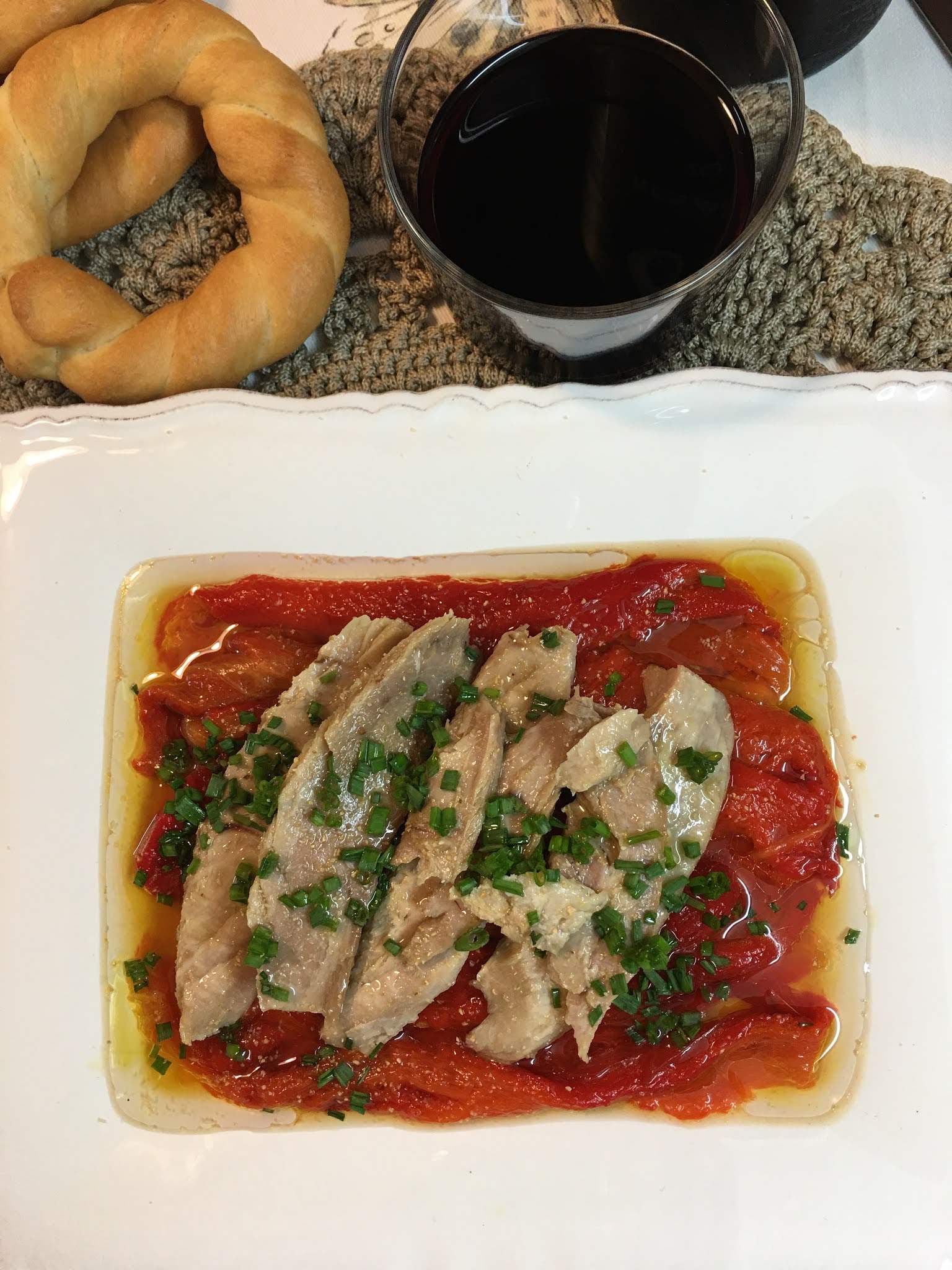 Las recetas de Martuka Ensalada De Pimientos Asados Con Ventresca De Atún