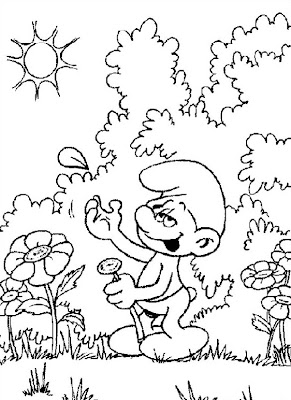 Smurf Coloring Pages,smurfette coloring pages