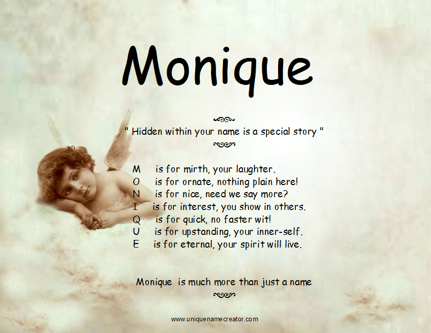 Monique Unique Name Creator