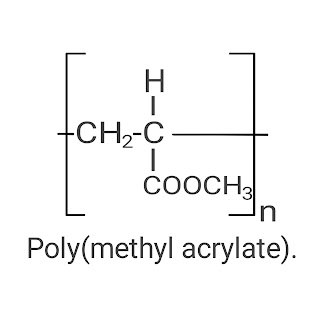This image shows poly(methyl acrylate) .