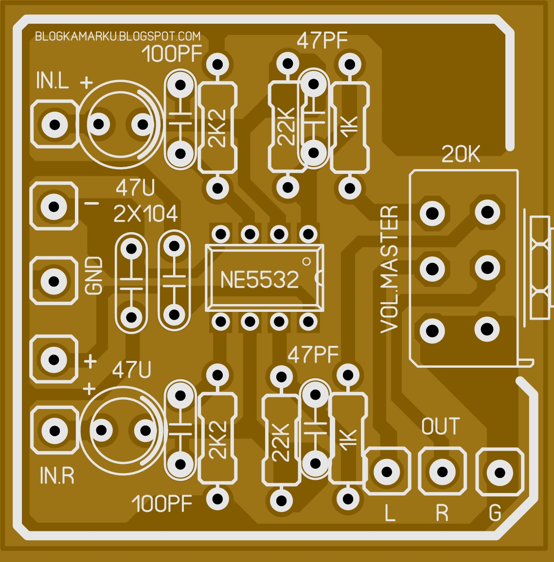 PCB LAYOUT MASTER STEREO VOLUME – BLOGKAMARKU