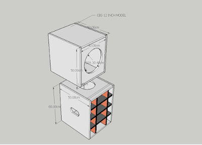 Skema Dan Ukuran Box Speaker Model CBS 12 Inch