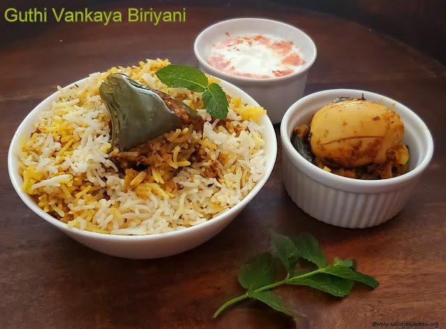 images of Baingan Biryani Recipe / Brinjal Biryani / Guthi Vankaya Biryani / Vankaya Biriyani Recipe