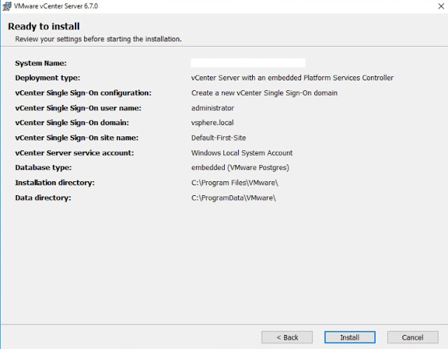 Instalação VMware vCenter 6.7.0 para Windows