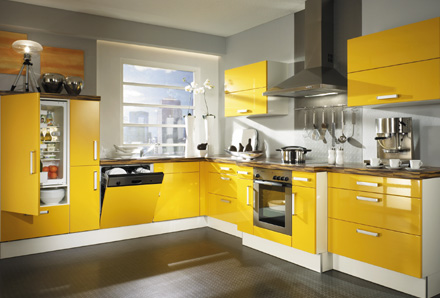 Muebles y Decoración de Interiores - DEMODI : Cocinas de Color Amarillo