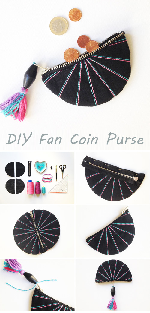 DIY Fan Coin Purse Tutorial