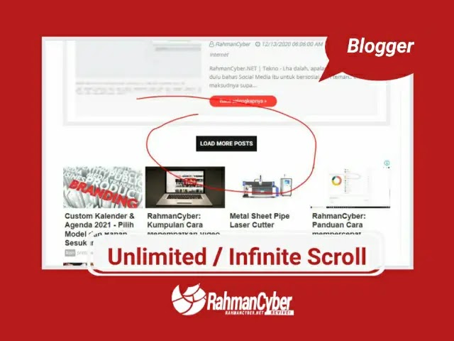 Cara Membuat Unlimited Blog Post Scrolling seperti Instagram di Blogger