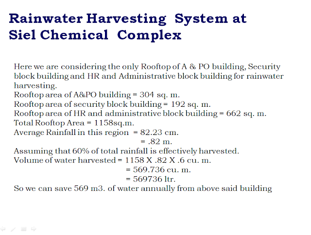 RAIN WATER HARVESTING SYSTEM AND MANAGEMENT