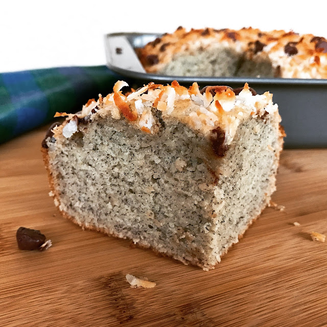 Banana Cake with CoconutChocolate Chip Streusel