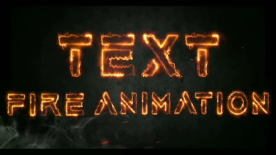 Text Fire Effect Animation In Mobile