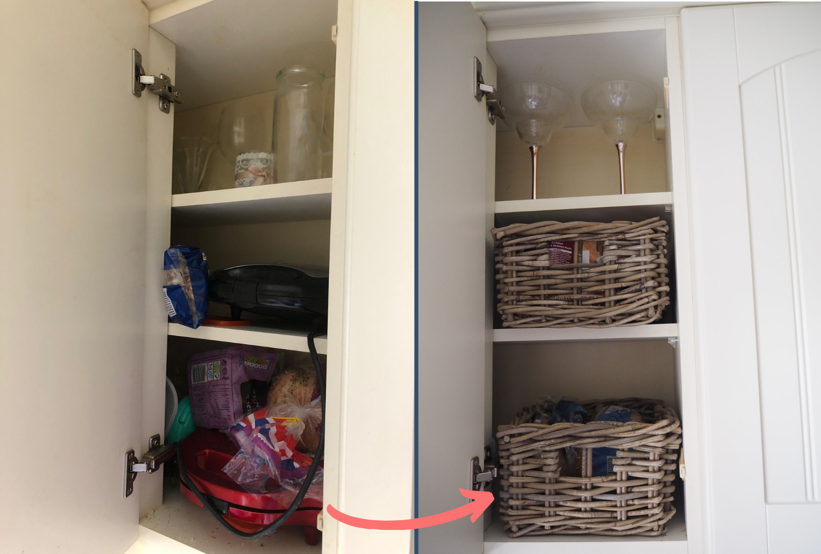 Decluttering my kitchen cupboards Dove Cottage