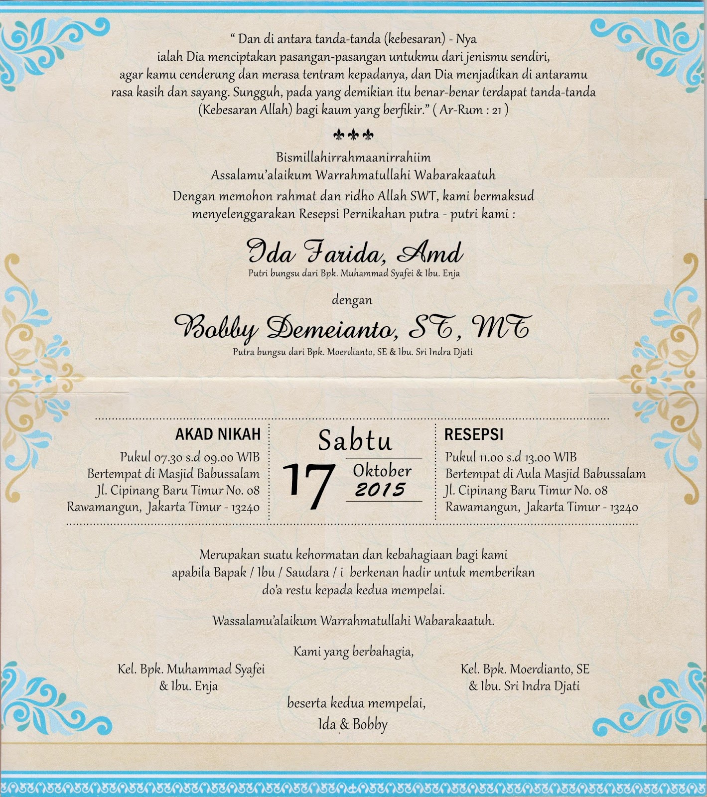 Cetak Undangan Islami