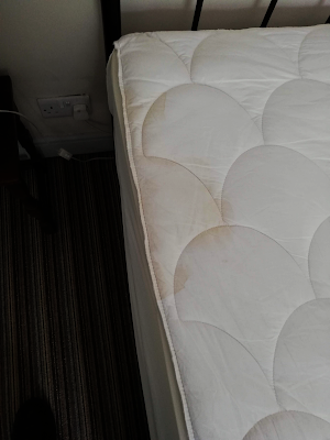 Tea stain on mattress cover