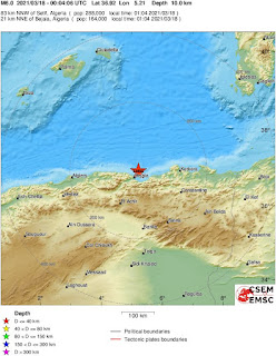 Cutremur puternic cu magnitudinea de 6,0 grade in Nordul Algeriei